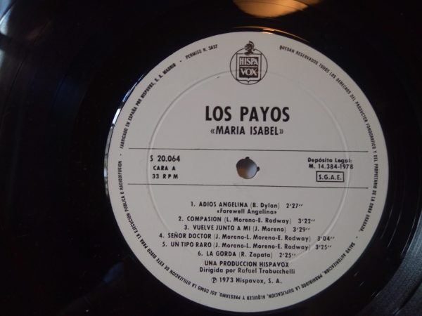 Los Payos: Maria Isabel | vinyl records of Rumba | Shop of vinyl records in Barcelona