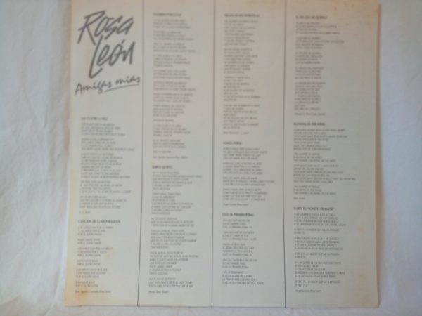 Rosa León: Amigas Mías | spanish popular music | vinyl records Barcelona