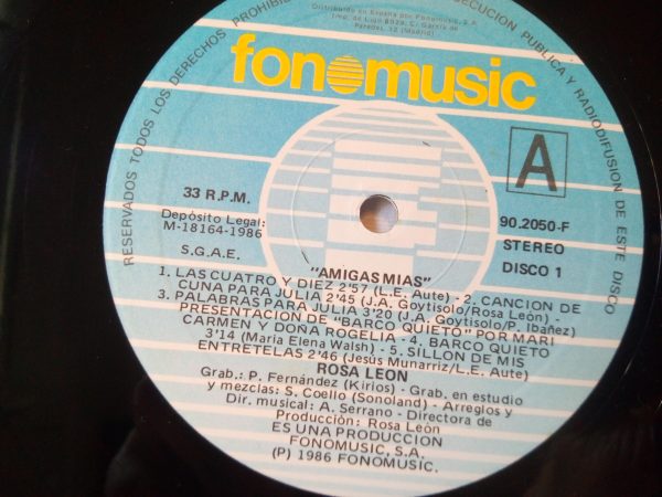 Rosa León: Amigas Mías | spanish popular music | vinyl records Barcelona