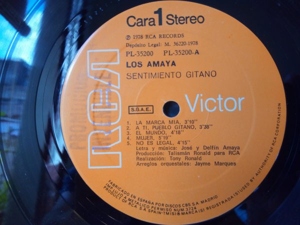 Los Amaya: Sentimiento Gitano | Vinyl records of Flamenco @ vinyl recods Barcelona - Shop