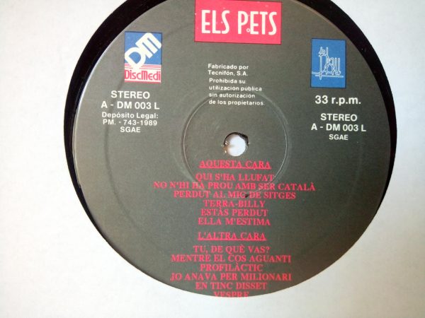 Els Pets | Vinyl records of catalan rock | vinyls rock Barcelona