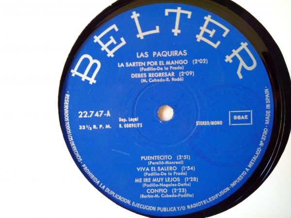 Las Paquiras | Vinyl Records Rumba | Flamenco records Barcelona | Rumba records Barcelona \ VINITROLA records store Barcelona