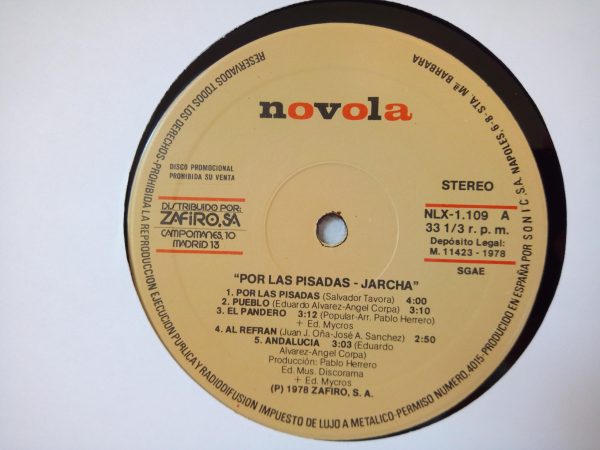 Jarcha: Por Las Pisadas, jarcha, jarcha group, Pop, Folk, spanish folk,records Pop, records Folk, records spanish folk, Vinitrola records store Barcelona
