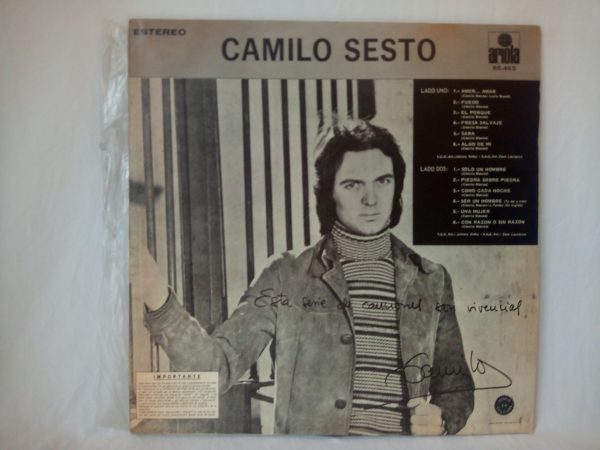 Camilo Sesto: Sólo Un Hombre | Spanish pop records | collection records latin | latin music pop records @VINITROLA: records store Barcelona - Spain
