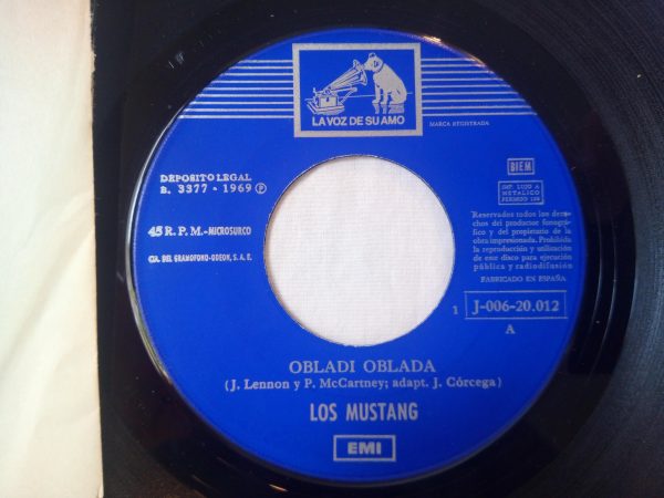 Los Mustang: Obladi, Oblada | Beat vinyl records Barcelona | Pop-rock Vinyl Records | Barcelona records Shop