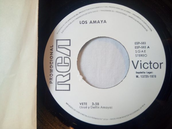 Los Amaya: Banda De El Empastre / Vete / Adiós, Amigo || spanish pop record Barcelona @VINITROLA: record store Barcelona - Spain