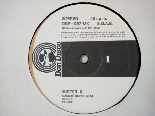 Mister X: Casbah | Euro disco vinyl records | disco records Barcelona | euro-disco records shop | 12' vinyl records