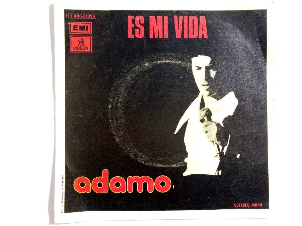 Adamo: Es Mi Vida /It's my life, Adamo, vinyl records Adamo, compraventa vinilos Barcelona, vinyl records French Music, shop vinyl records Barcelona, Ballad vinyl records